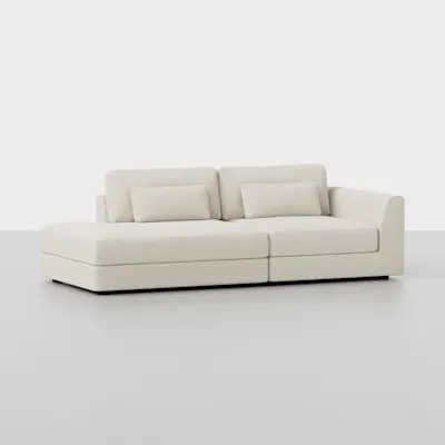 Ivory / 2 Seat Left Arm Island