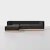 Essential Modular Sofa - 3 Seat + Ottoman / Carbon / Natural - 1