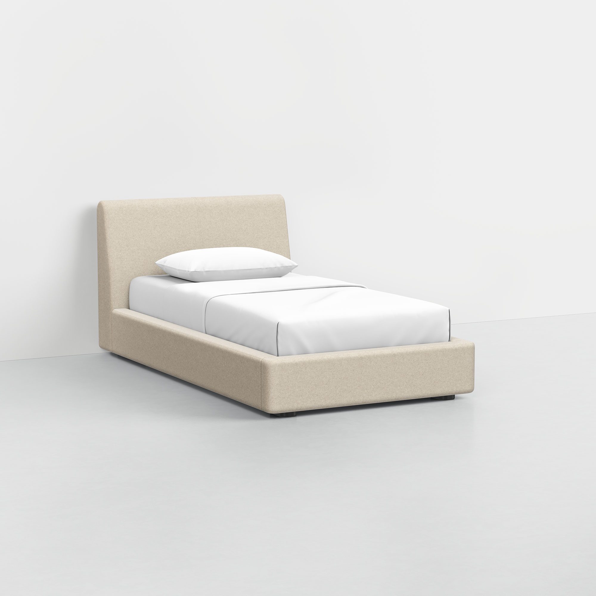 Twin / Heathered Oatmeal / Headboard