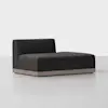 Essential Sectional Module (Right Arm Island / Carbon / Grey) - Back Angled