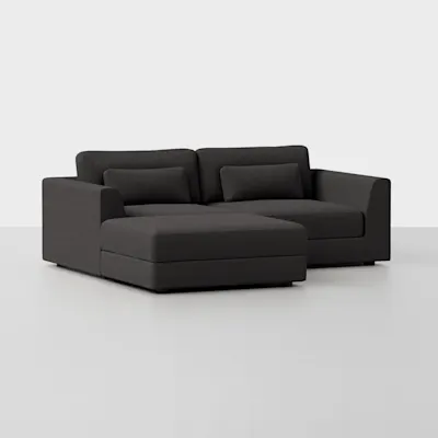 Carbon / 2 Seat + Ottoman