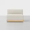 Essential Sectional Module (Armless / Ivory / Natural) - Front