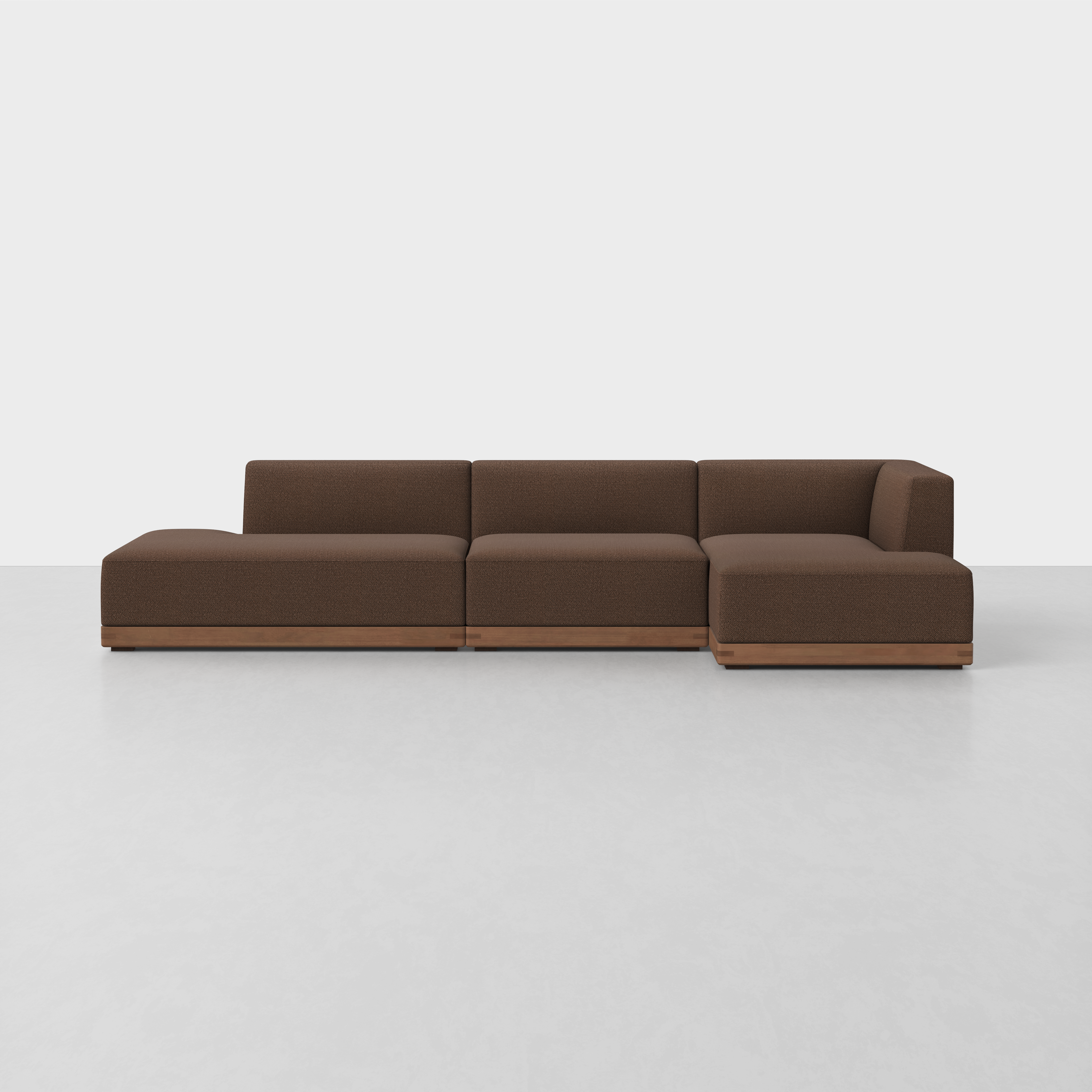 Tobacco / Walnut / Right Arm Chaise
