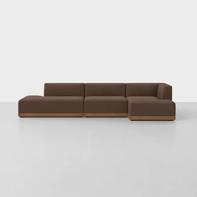 Tobacco / Walnut / Right Arm Chaise