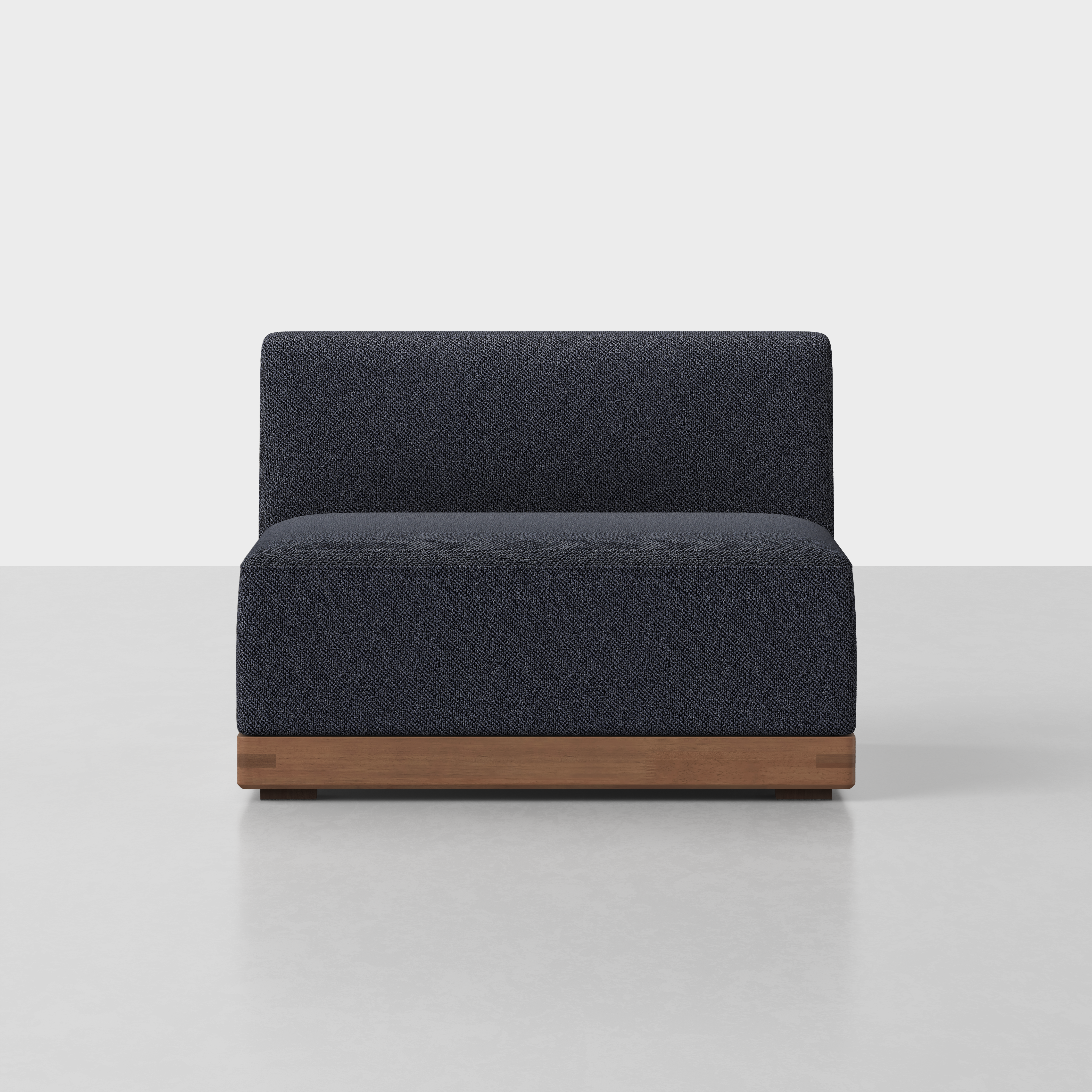Dark Navy / Walnut / Armless