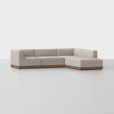Natural / Walnut / Right Arm Island