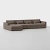 Signature Storage Sectional (4 Seat / Mocha) - Front