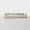Essential Modular Sofa - 4 Seat / Ivory / Natural - 1