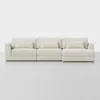 Signature Chaise Sectional (Right Arm Chaise / Ivory) - Front