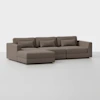 Signature Storage Sectional (3 Seat / Mocha) - Front