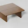 Pillar Coffee Table - Square / Walnut - 4