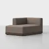 Essential Sectional Module (Left Arm Chaise / Mocha / Espresso) - Angled