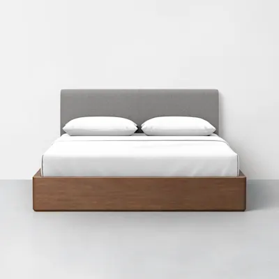Queen / Heathered Grey / Walnut