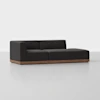 Essential Island Sofa - 2 Piece Right Arm Island / Carbon / Walnut - 1