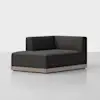 Essential Sectional Module (Left Arm Chaise / Carbon / Grey) - Angled
