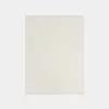 A rectangular, off-white, textured area rug with a subtle linear pattern, displayed on a plain white background.
