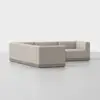 Essential Corner Sectional - Natural / Grey - 2