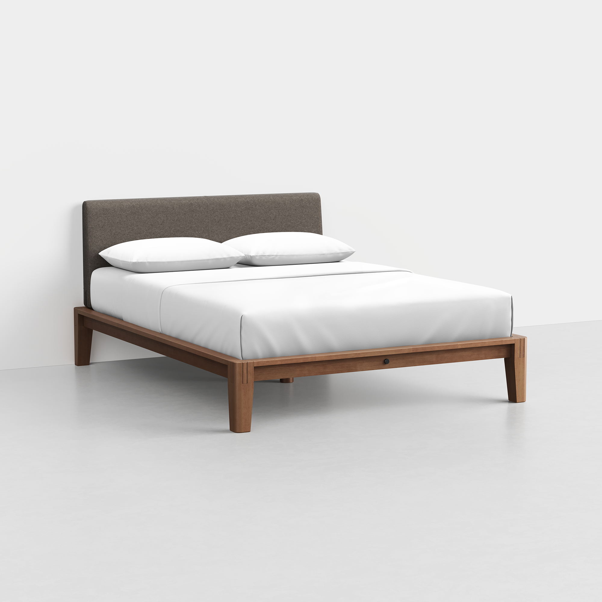 Queen / Heathered Mocha / Walnut