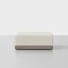 Essential Ottoman - Ivory / Grey - 1