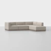 Essential L Island Sectional - Right Arm Island / Natural / Grey - 1