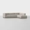 Essential L Island Sectional - Right Arm Island / Natural / Grey - 2