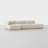 Essential Island Chaise Sectional - Left Arm Chaise / Ivory / Natural - 1