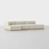Essential Island Chaise Sectional - Left Arm Chaise / Ivory / Natural - 2