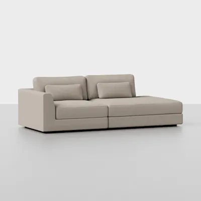 Natural / 2 Seat Right Arm Island