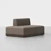 Essential Sectional Module (Left Arm Island / Mocha / Espresso) - Angled