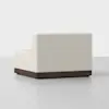 Essential Sectional Module (Armless / Ivory / Espresso) - Back Angled