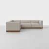Essential Corner Sectional - Natural / Walnut - 1