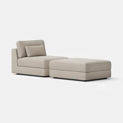 Natural - PTW / Chair + Ottoman