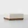 Essential Sectional Module (Ottoman / Ivory / Walnut) - Corner
