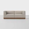 Essential Modular Sofa - 2 Seat / Natural / Walnut - 1
