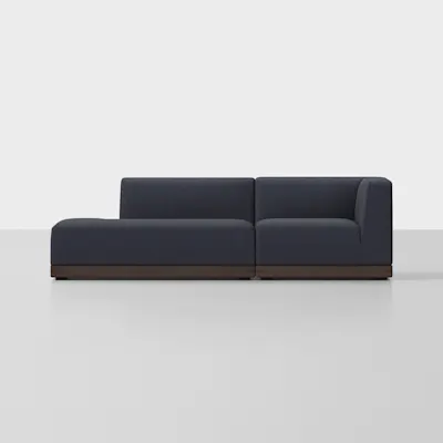 Dark Navy / Espresso / 2 Seat Left Arm Island