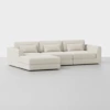 Signature Storage Sectional (3 Seat / Ivory) - Front