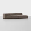Essential Island Sofa - 3 Piece Right Arm Island / Mocha / Espresso - 1