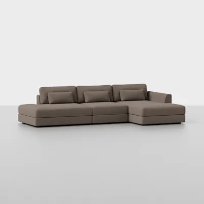 Mocha / Right Arm Chaise