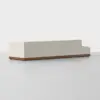 Essential Island Sofa - 3 Piece Left Arm Island / Ivory / Walnut - 3