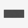 A rectangular, dark gray fabric panel with rounded corners, seen from the front against a plain white background.