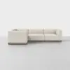 Essential L Sectional - Ivory / Grey - 1