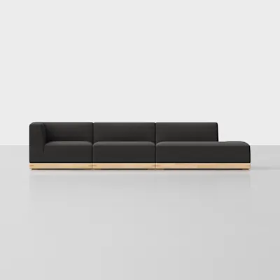 Carbon / Natural / 3 Seat Right Arm Island
