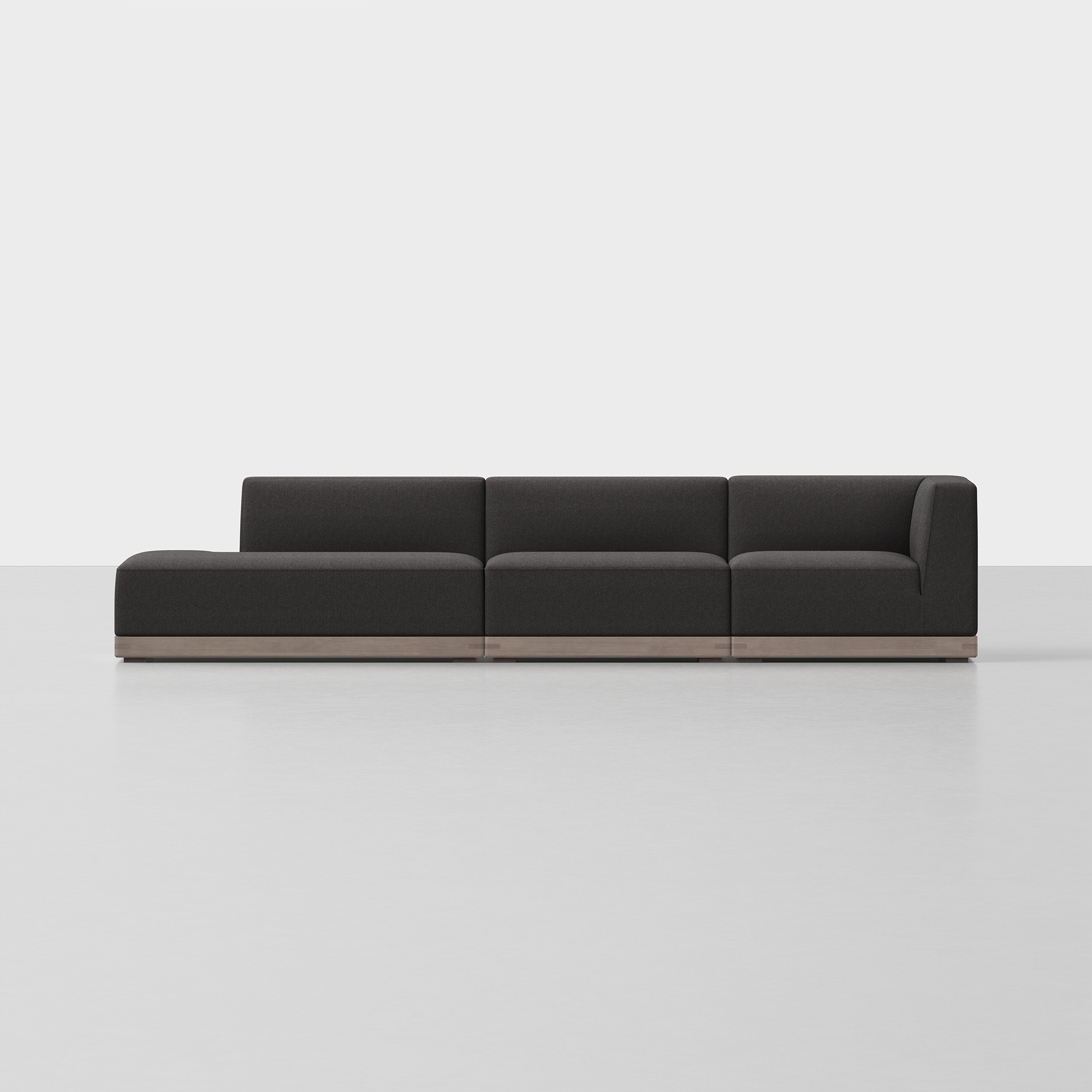 Carbon / Grey / 3 Seat Left Arm Island