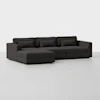 Signature Storage Sectional (3 Seat / Carbon) - Front