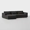 Signature Storage Sectional (3 Seat / Carbon) - Angled