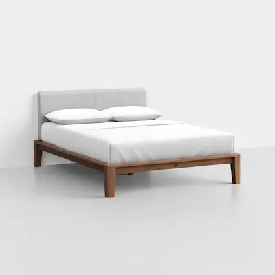 Queen / Light Grey / Walnut