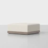 Essential Ottoman - Ivory / Grey - 1