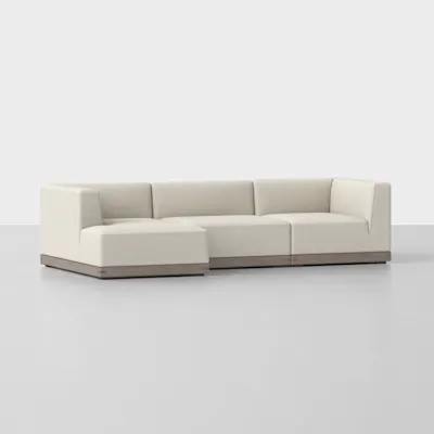 Ivory / Grey / Left Arm Chaise