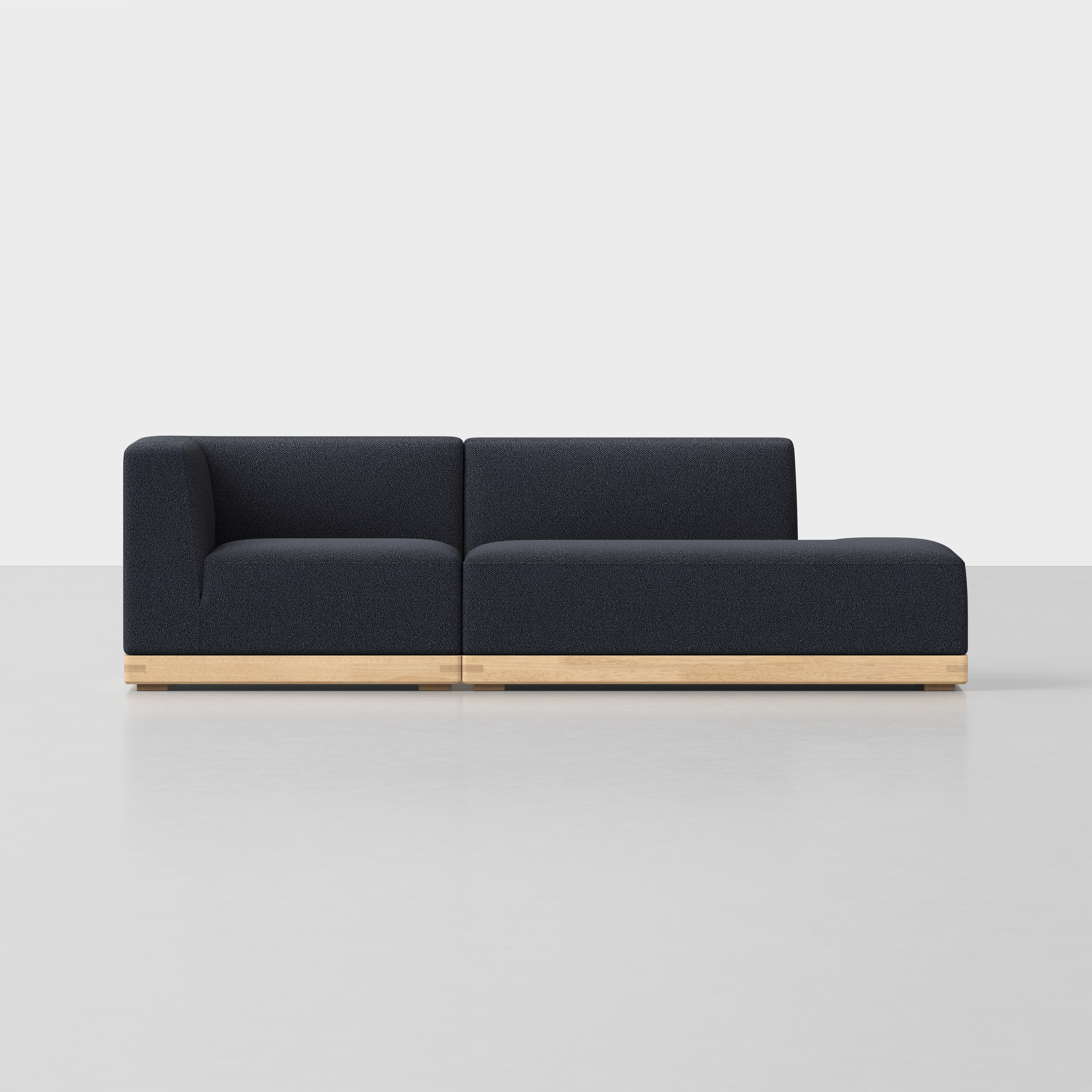 Dark Navy / Natural / 2 Seat Right Arm Island