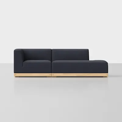 Dark Navy / Natural / 2 Seat Right Arm Island